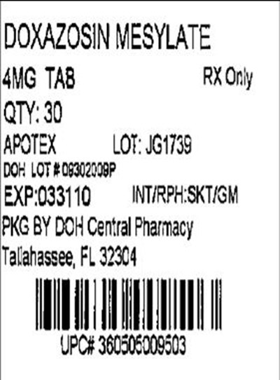 Label Image For 4mg (Doxazosin 4mg(apotex))